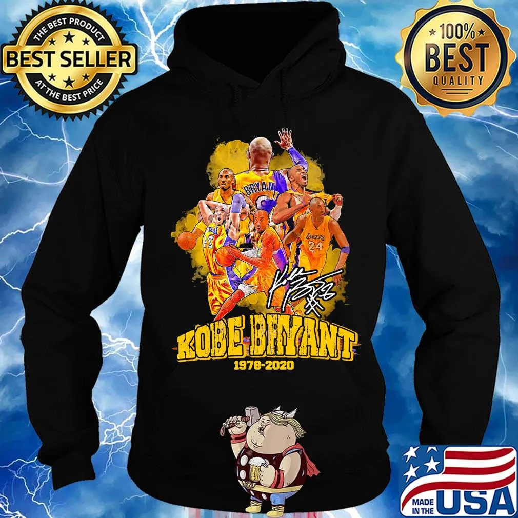 Kobe bryant 1978 2020 los angeles lakers team basketball player signature s Hoodie
