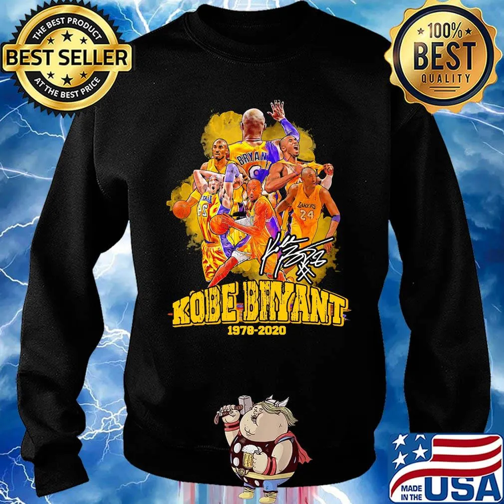 Kobe bryant 1978 2020 los angeles lakers team basketball player signature s Sweater