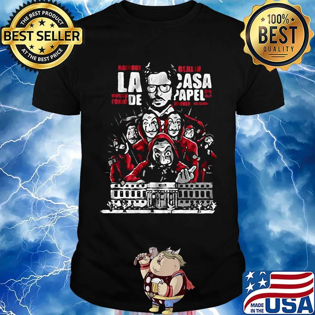 La casa de papel el profesor tokio rio nairobi denver helsinki shirt