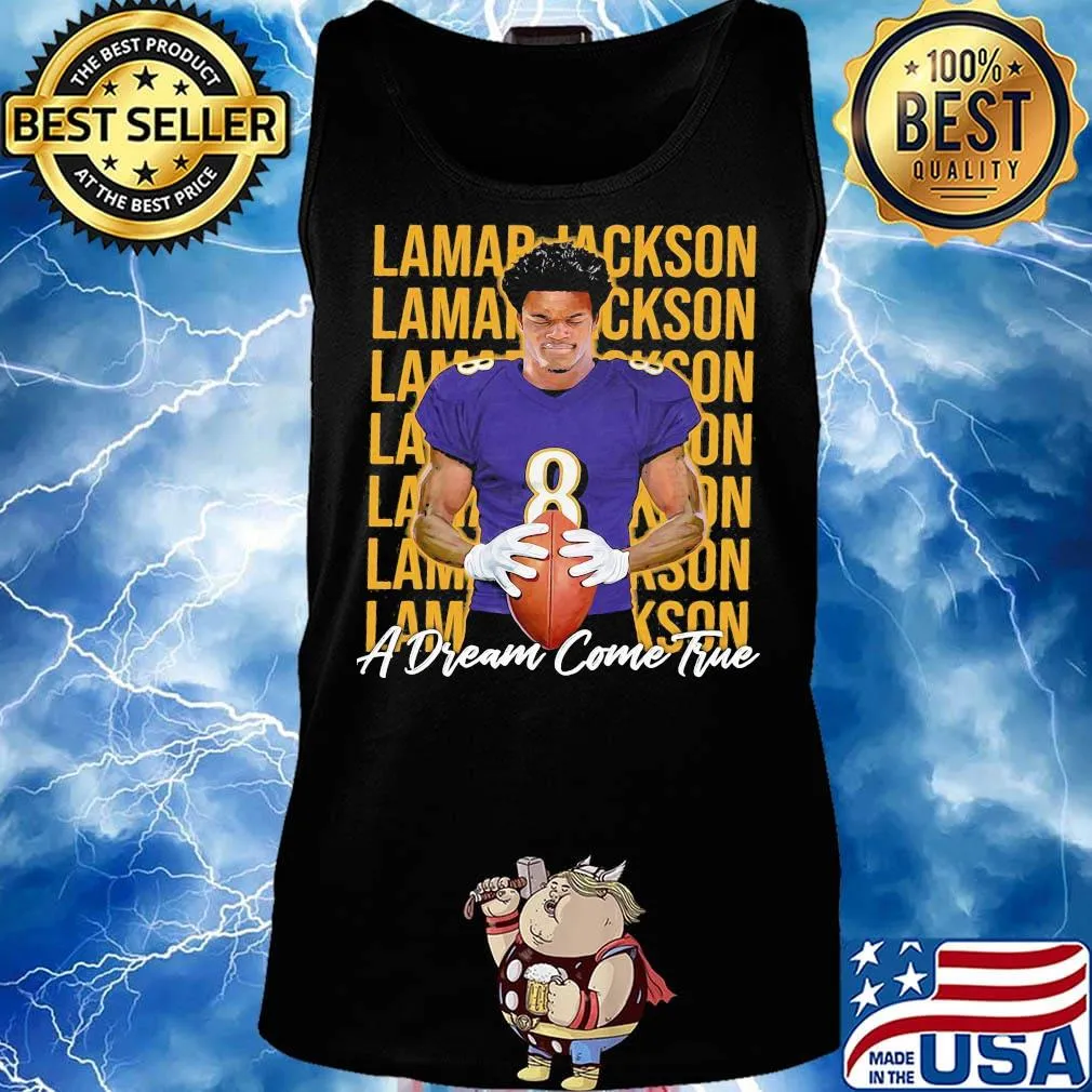 Lamar jackson a dream come true baltimore ravens s Tank top