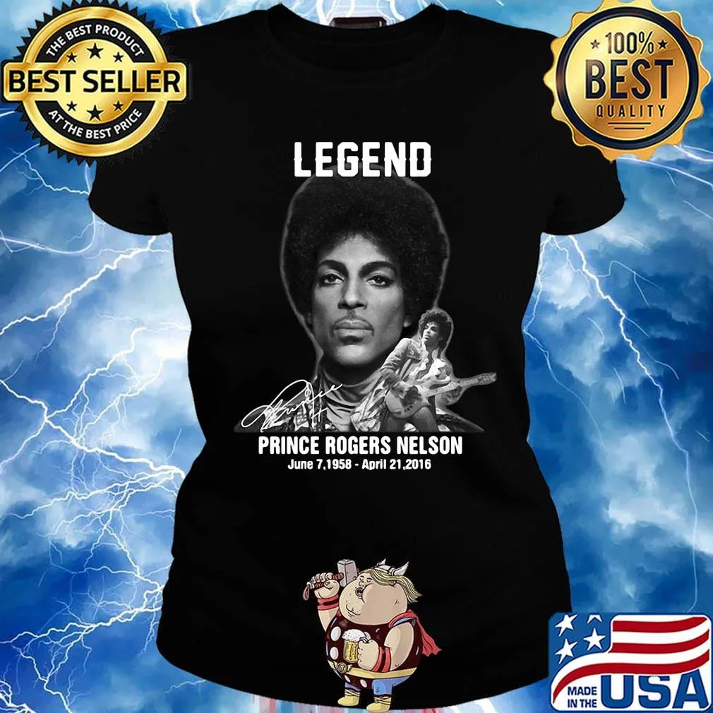 Legend prince rogers nelson 1958 2016 signature guitar s Ladies tee