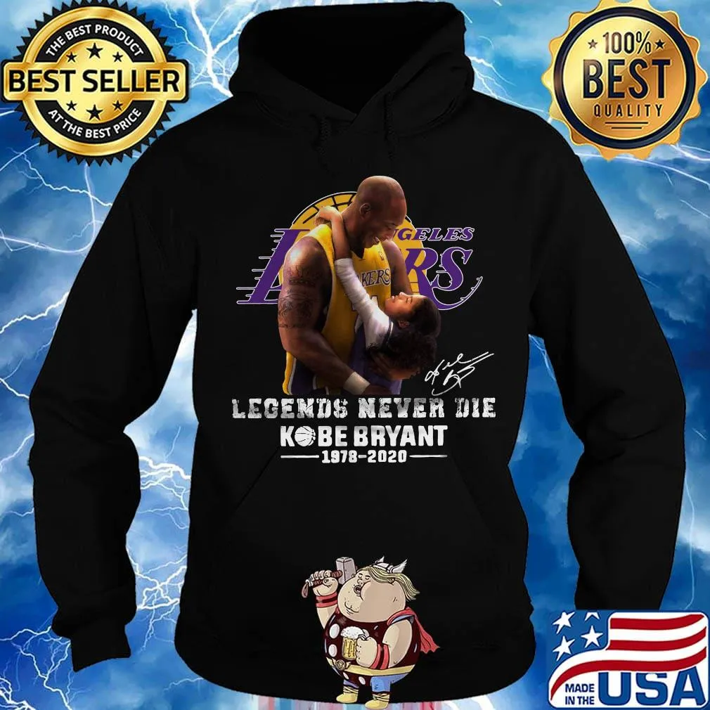 Legends never die kobe bryant 1978 2020 los angeles lakers signature s Hoodie