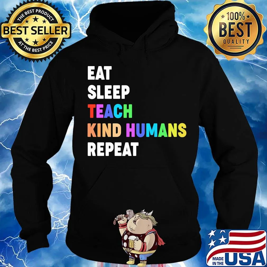 Lgbt eat sleep teach kind humans repeat black lives matter s Hoodie