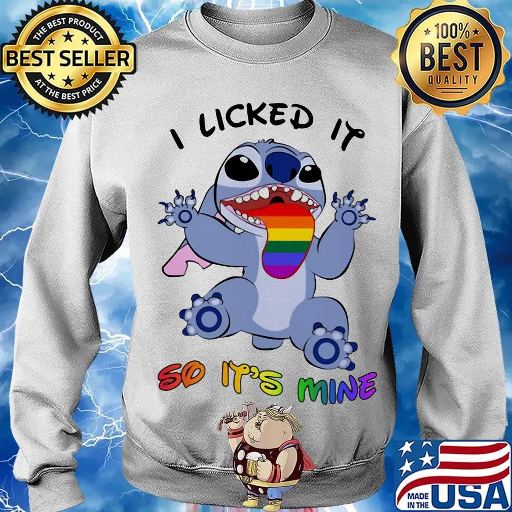 Lgbt rainbow stitch i licked it so it's mine s Sweater