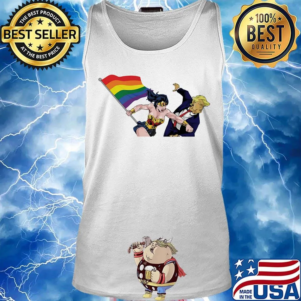 Lgbt superwoman kick donald trump s Tank top