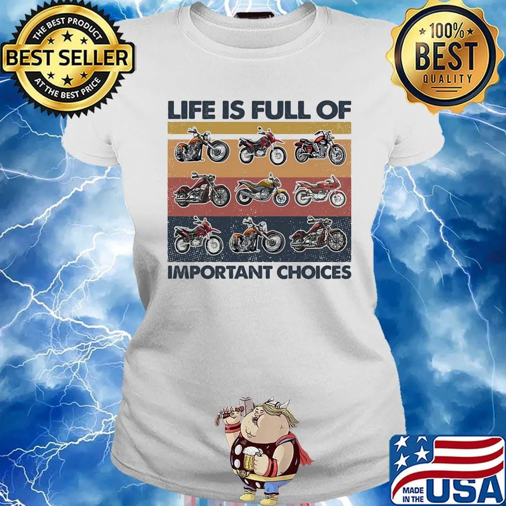 Life is full of important choices motocross s Ladies tee
