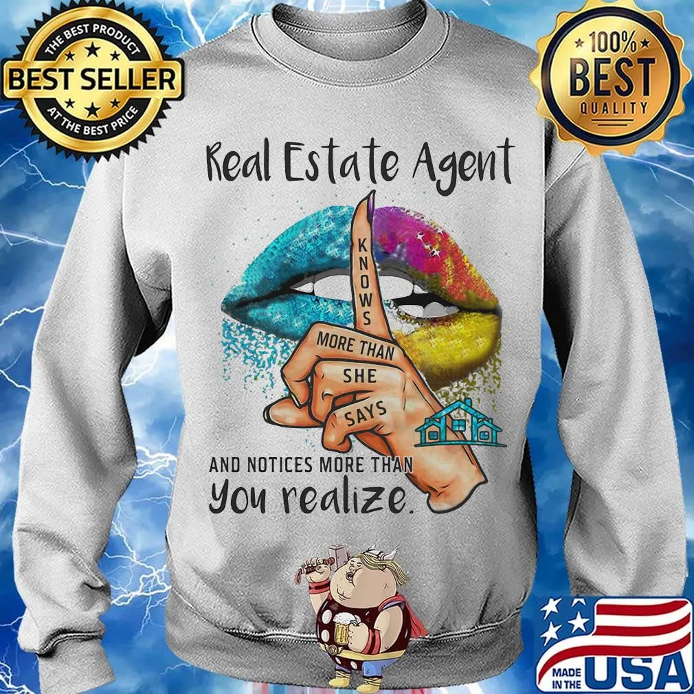 Lips real estate agent and notices more than you realize s Sweater