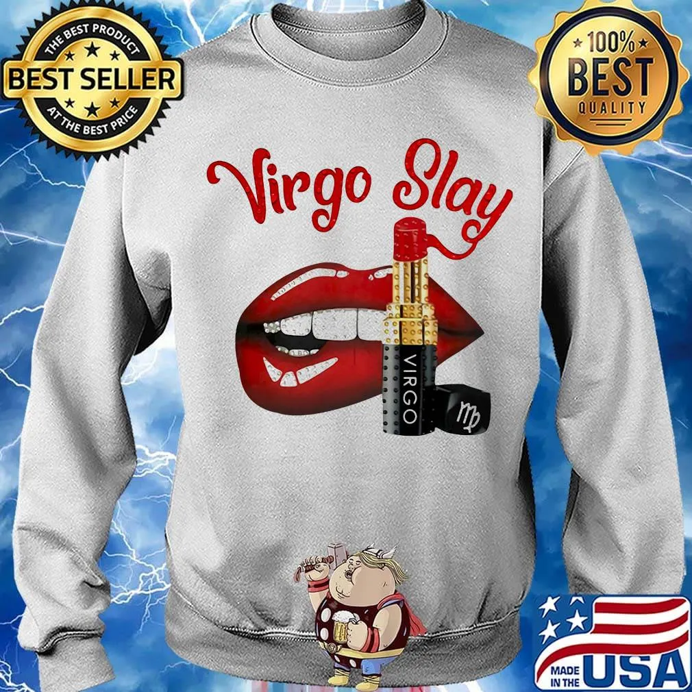 Lips virgo slay lipstick s Sweater