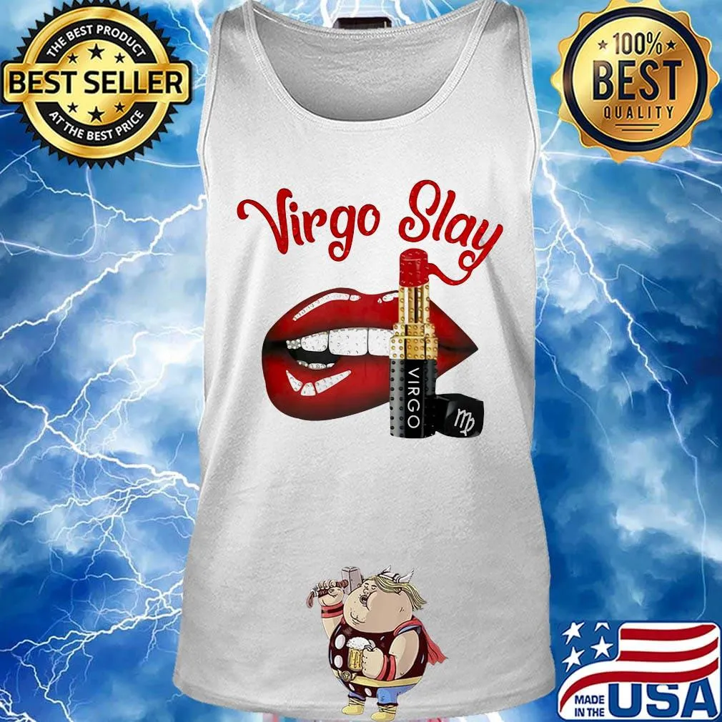 Lips virgo slay lipstick s Tank top