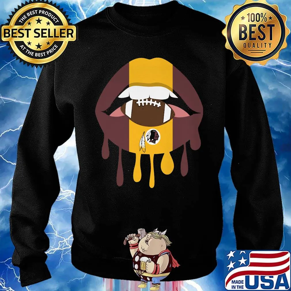 Lips washington redskins football logo s Sweater