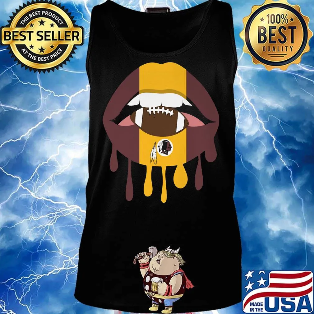 Lips washington redskins football logo s Tank top