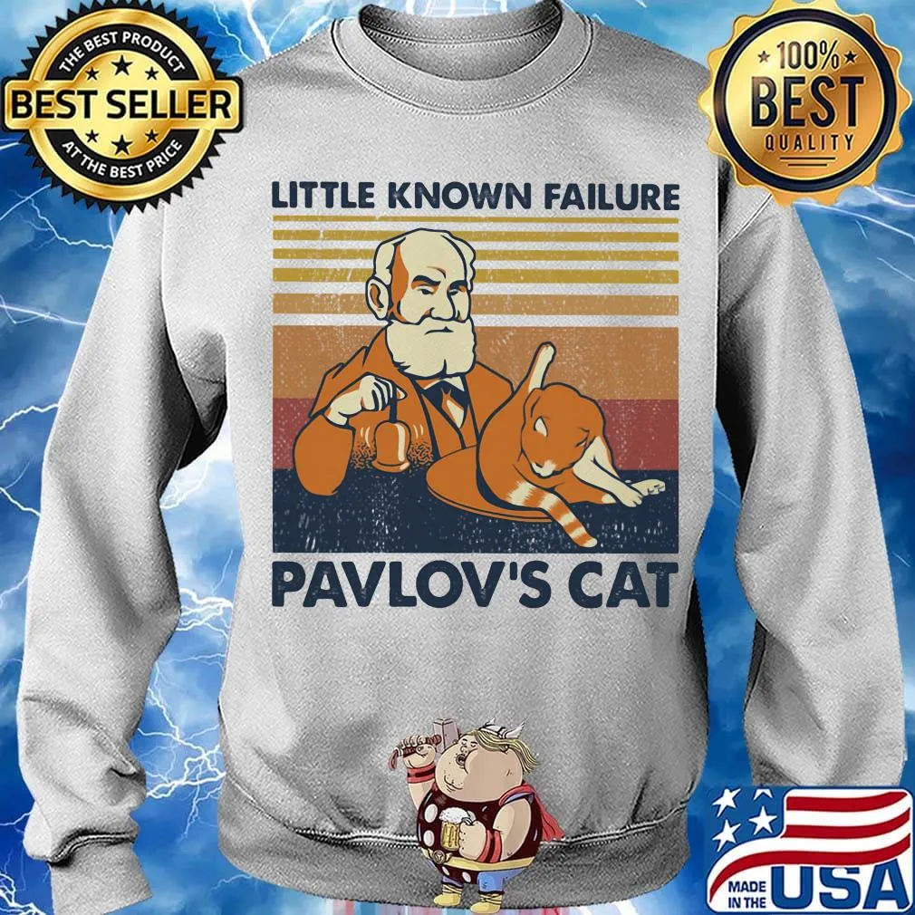 Little konown failure pavlov's cat vintage retro s Sweater