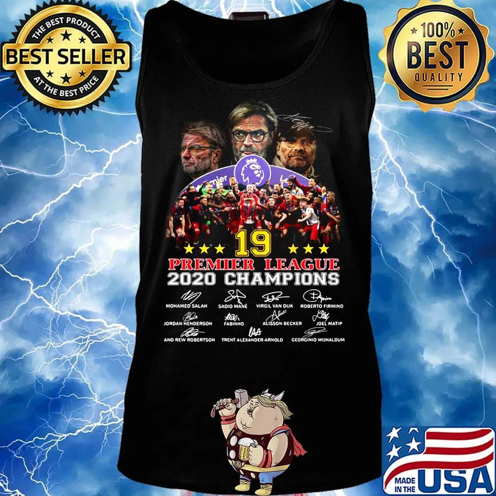 Liverpool fc 19 premier league 2020 champions signatures s Tank top