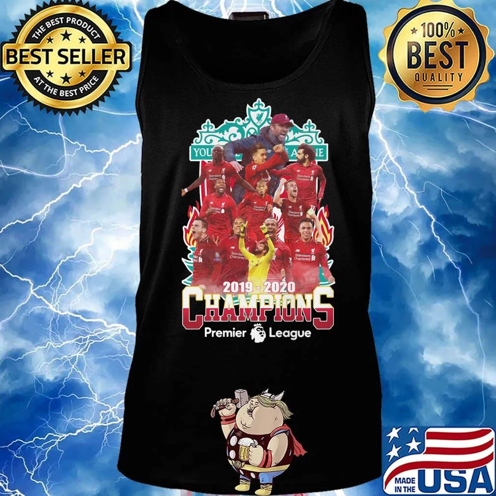 Liverpool fc champions 2019 2020 signatures s Tank top