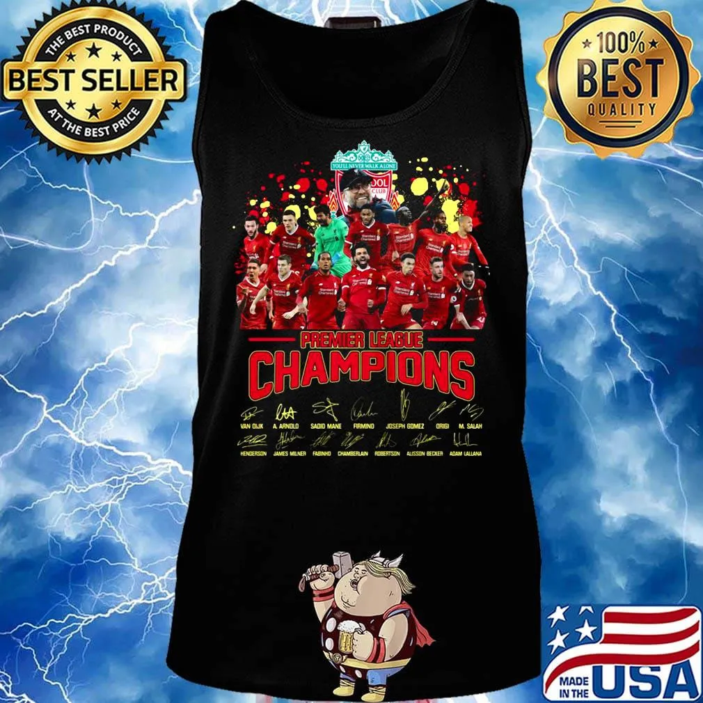 Liverpool fc premier league champions signatures s Tank top