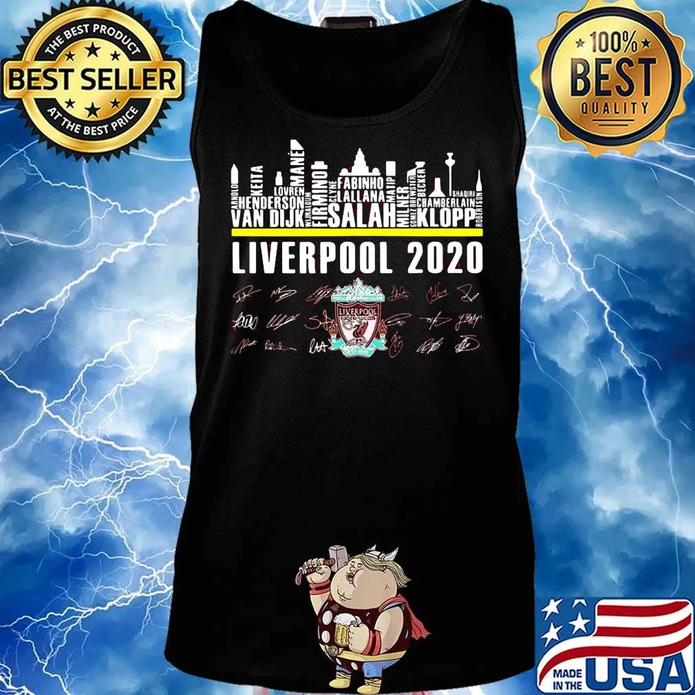Liverpool football club 2020 city signatures s Tank top