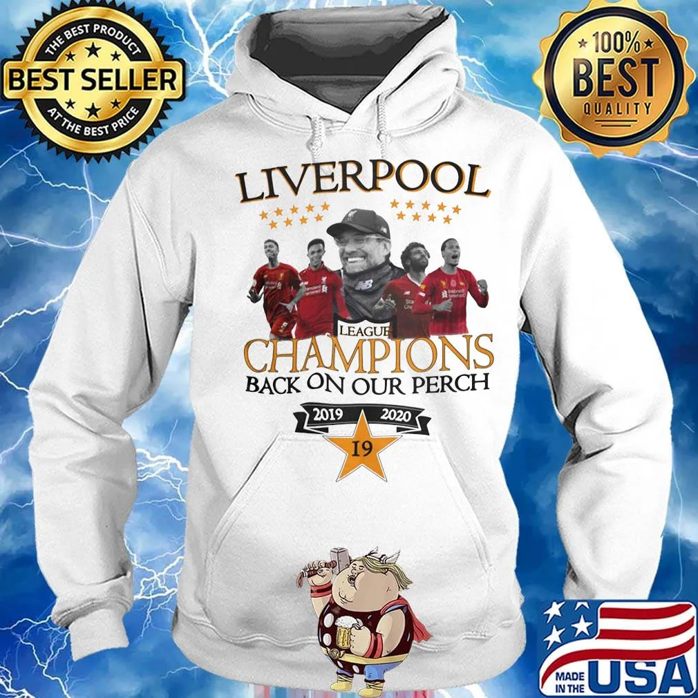 Liverpool football club league champions back on our perch 2019 2020 star 19 s Hoodie