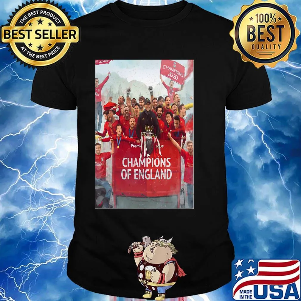 Liverpool football club premier league champions of england shirt