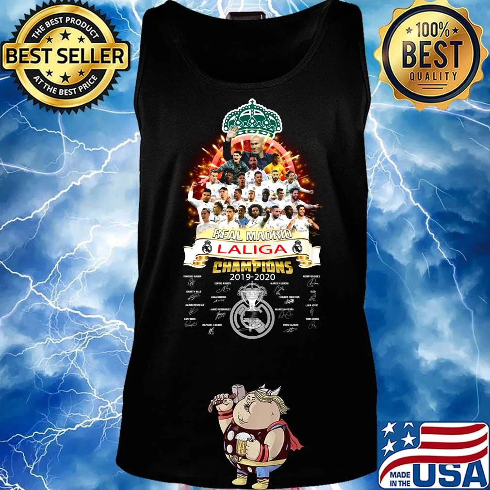 Liverpool football club real madrid la liga champions 2019 2020 signatures s Tank top