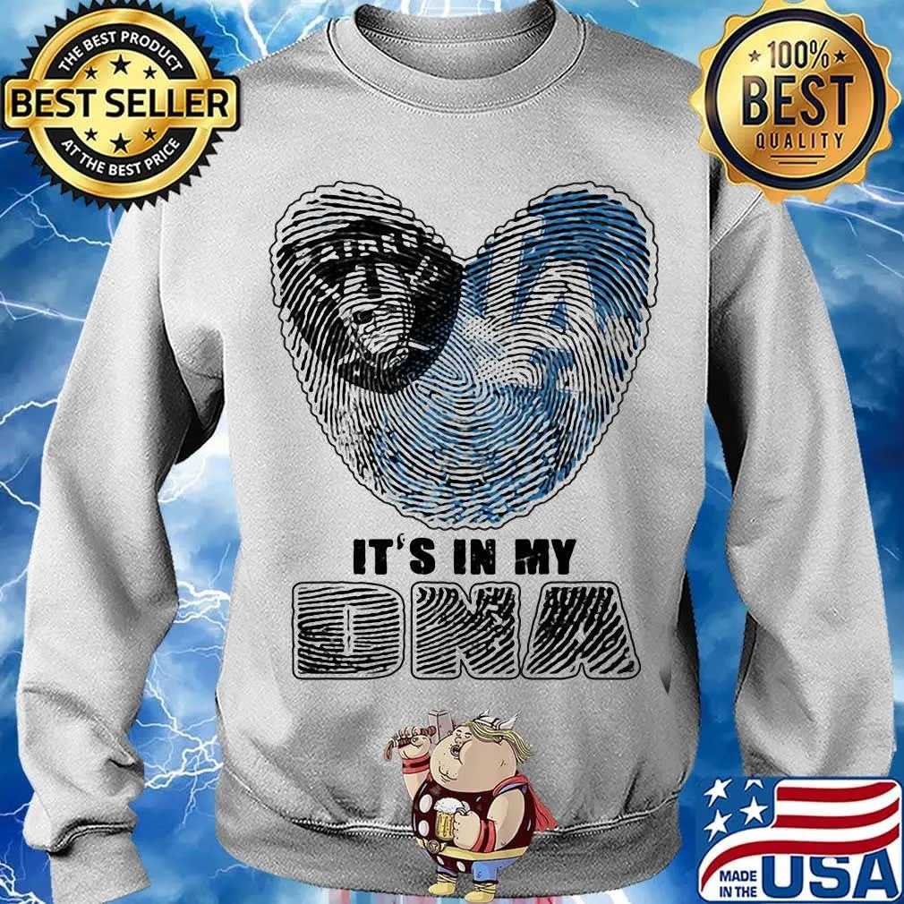Los angeles raiders and los angeles dodgers hearts it's in my dna s Sweater