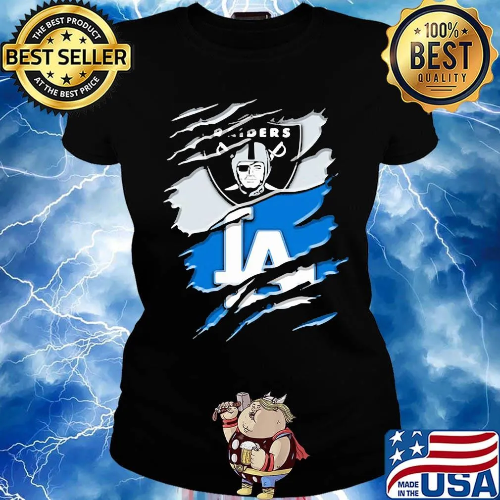 Los angeles raiders and los angeles dodgers s Ladies tee