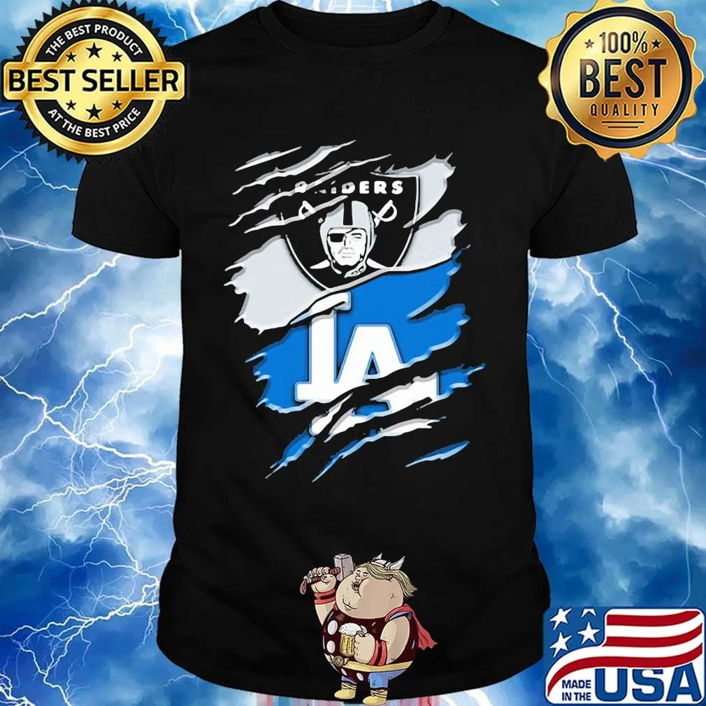 Los angeles raiders and los angeles dodgers shirt