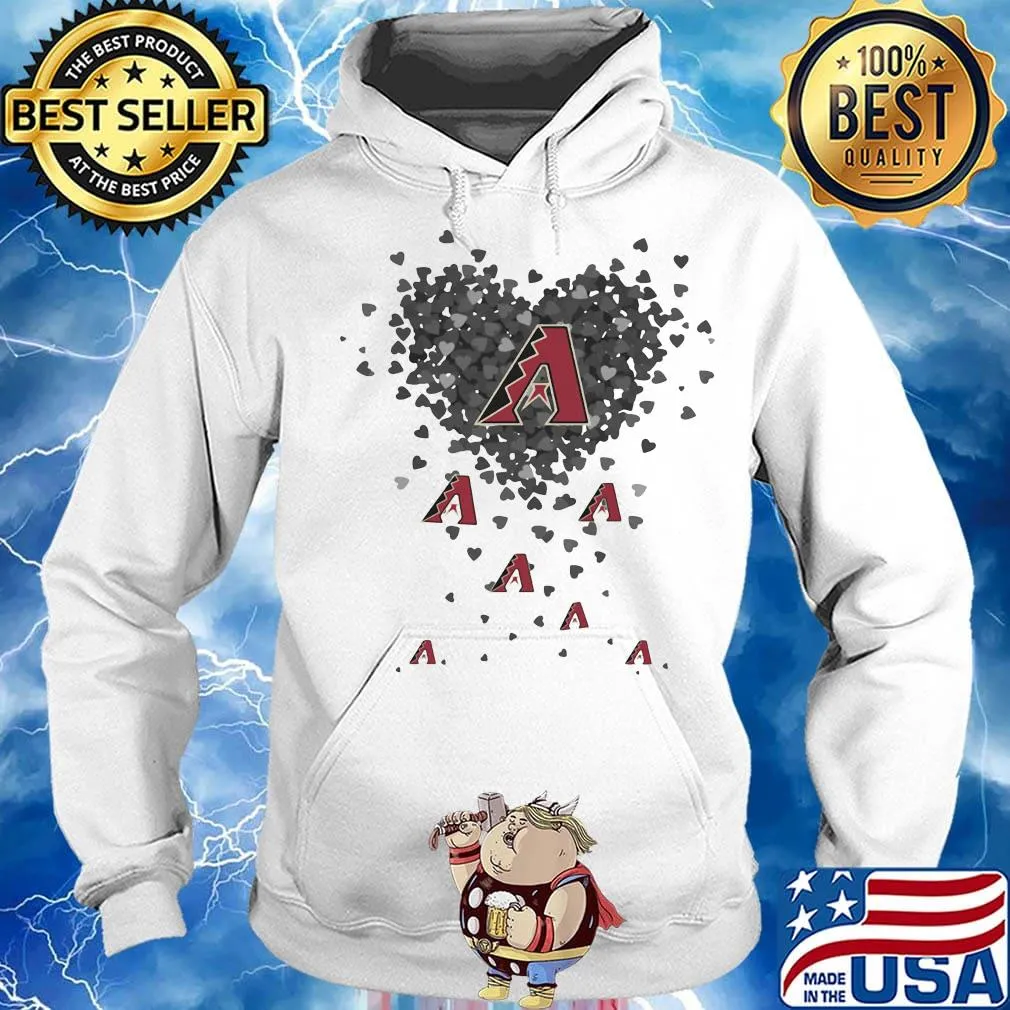 Love arizona diamondbacks logo hearts s Hoodie