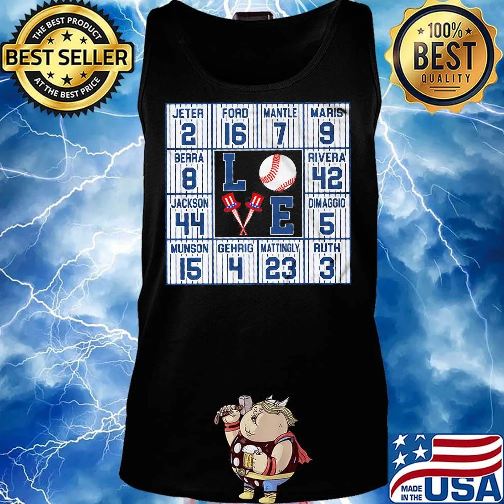 Love baseball america 4th of july independence day s Tank top