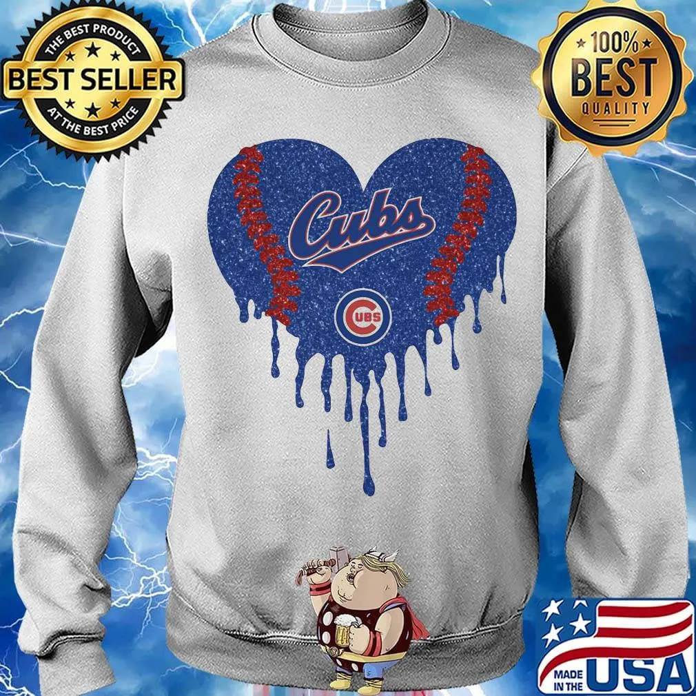 Love chicago cubs baseball heart diamond s Sweater