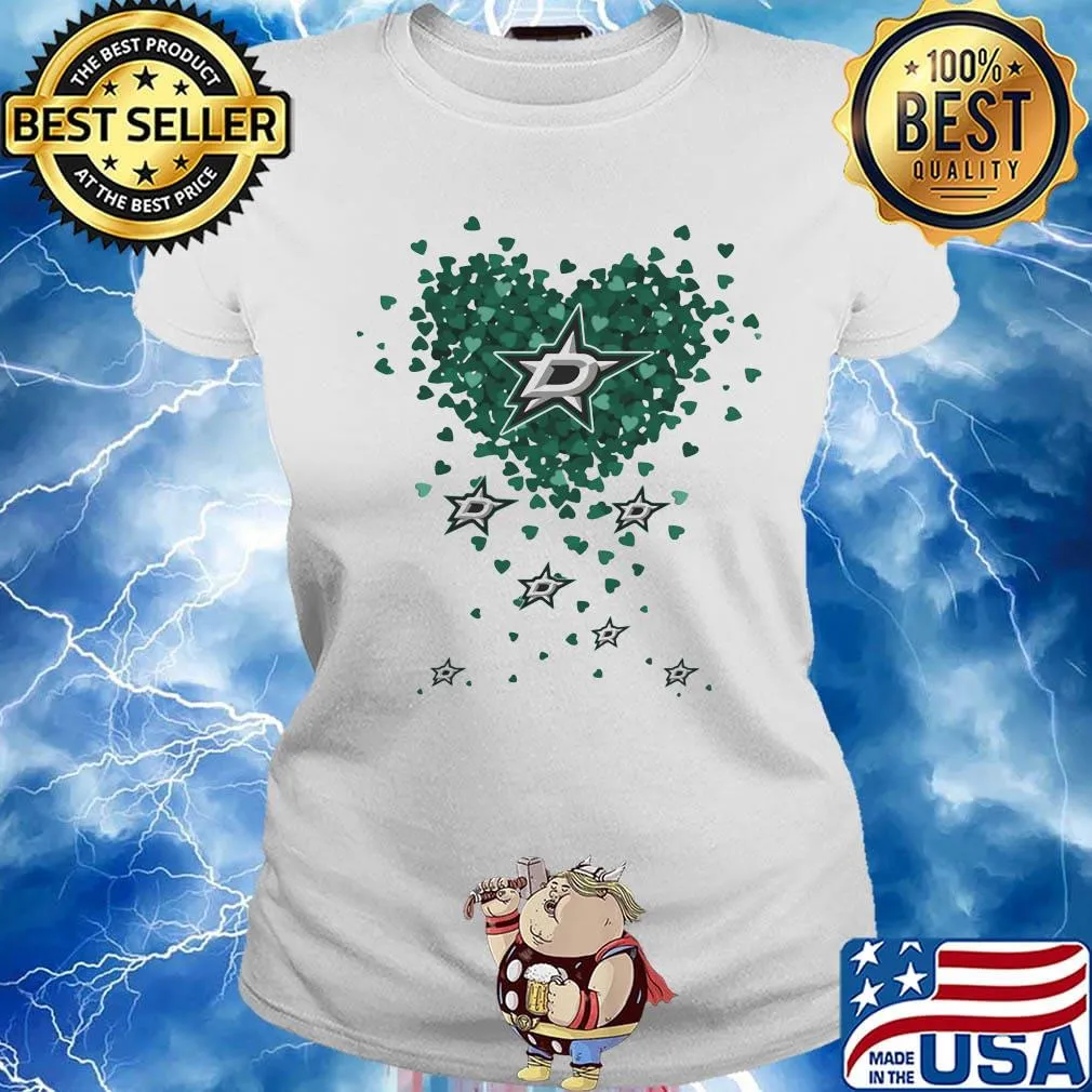 Love dallas stars baseball heart diamond s Ladies tee