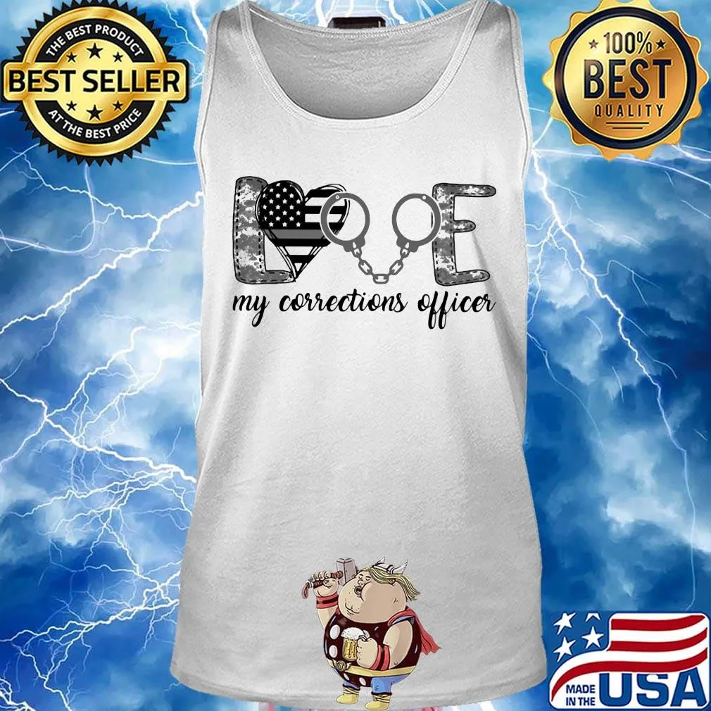 Love My Corrections Officer Independence Day Shirt Tank top