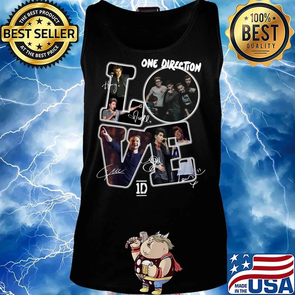 Love one direction members signatures s Tank top