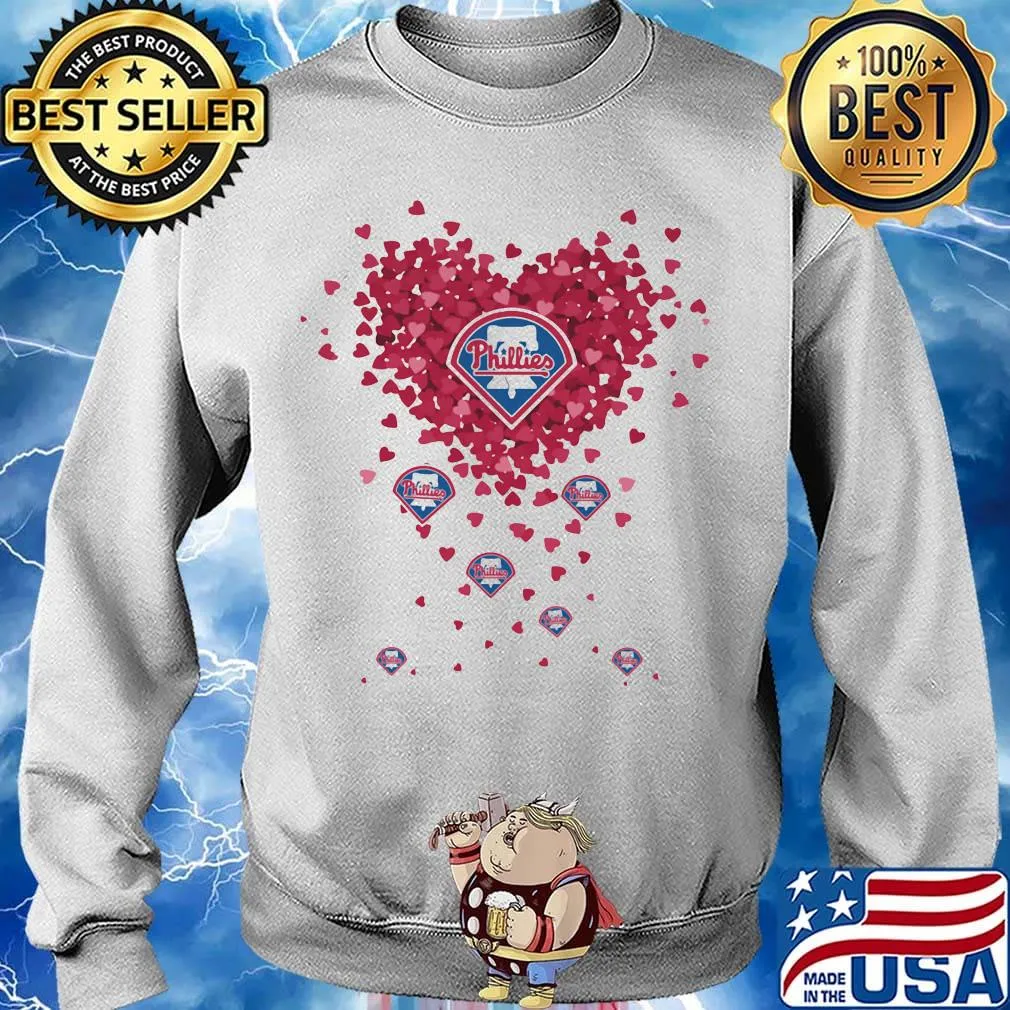 Love philadelphia phillies baseball heart diamond s Sweater