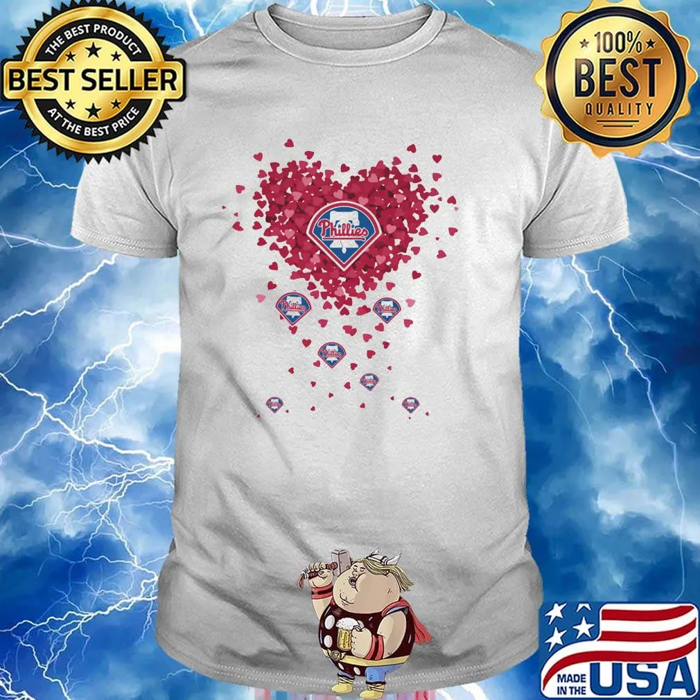 Love philadelphia phillies baseball heart diamond shirt