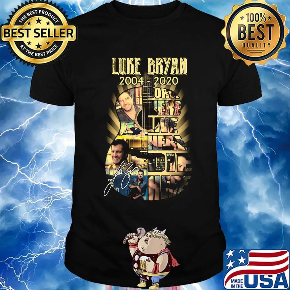 Luke bryan 2004 2020 guitarist signature shirt