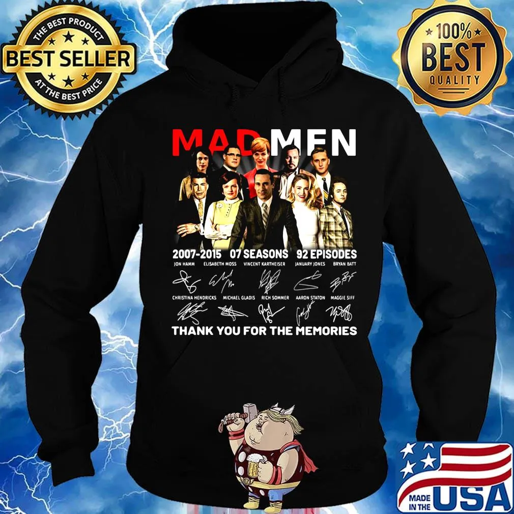 Mad men 2007 2015 07 seasons 92 episodes thank you for the memories signatures s Hoodie
