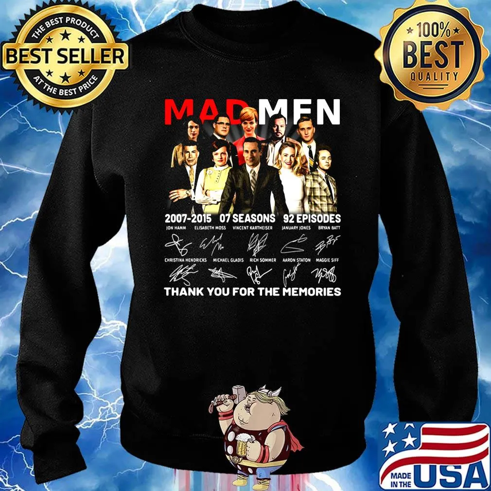 Mad men 2007 2015 07 seasons 92 episodes thank you for the memories signatures s Sweater