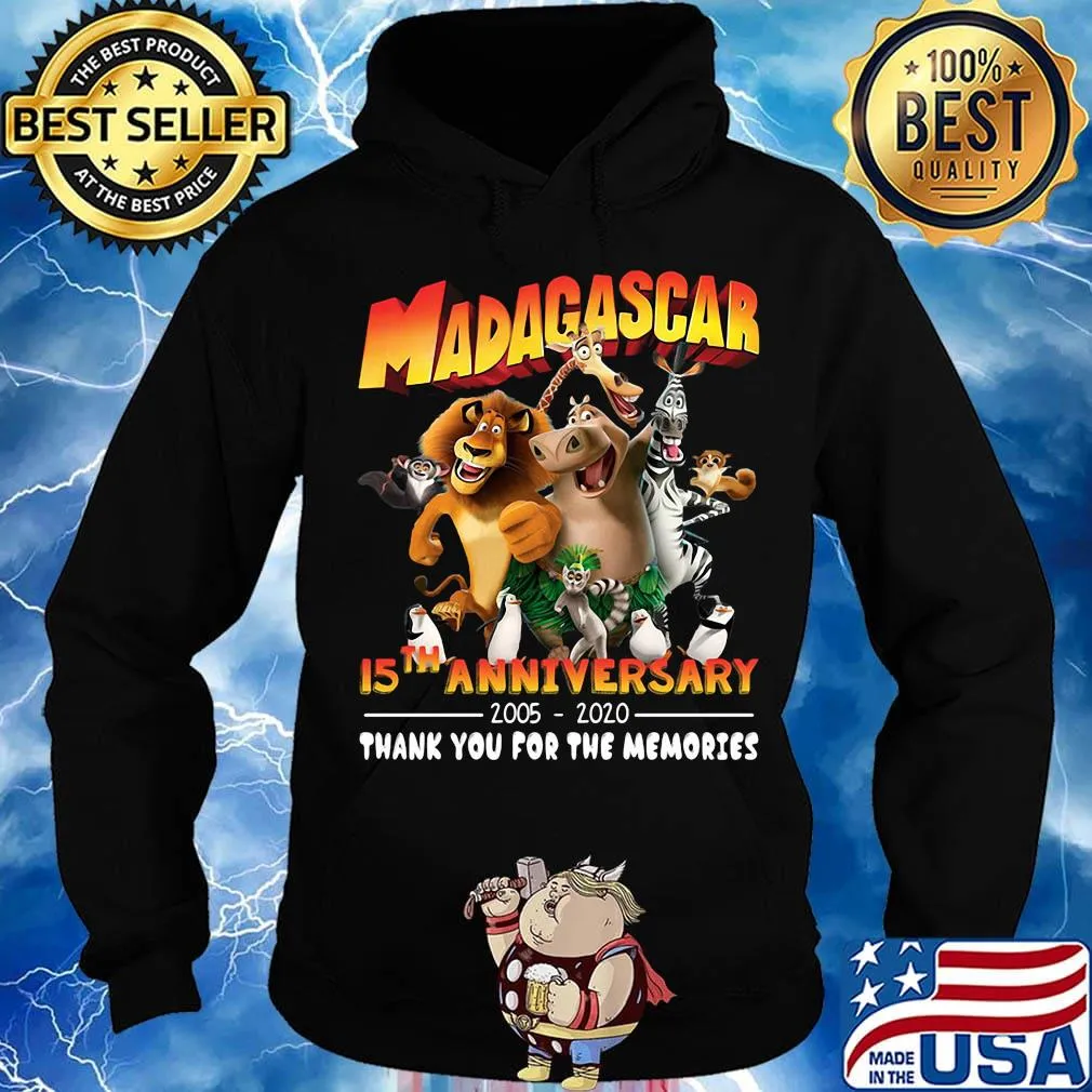 Madagascar 15th anniversary 2005 2020 thank you for the memories s Hoodie