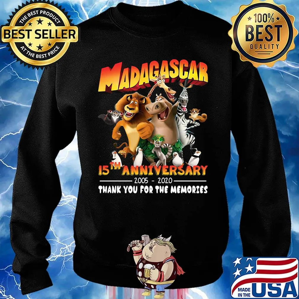 Madagascar 15th anniversary 2005 2020 thank you for the memories s Sweater