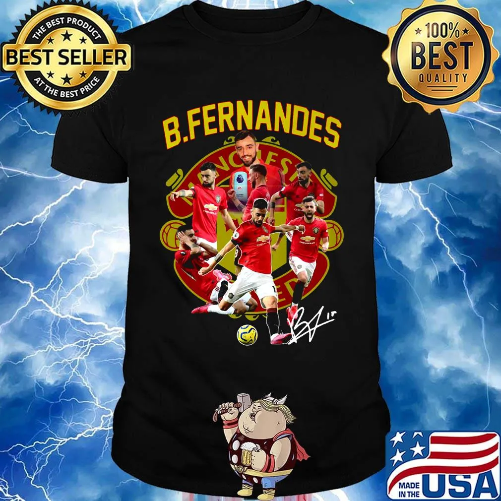 Manchester united b.fernandes signature shirt
