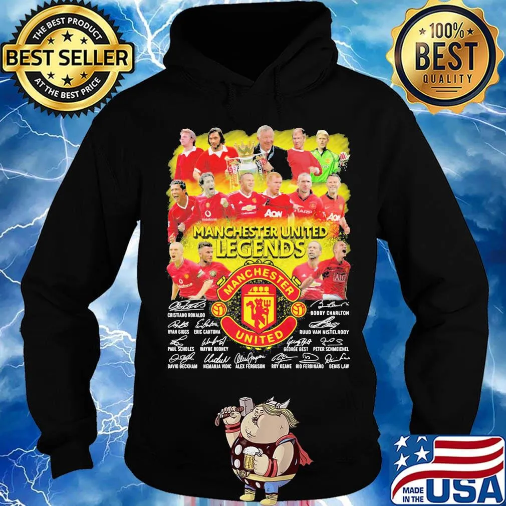 Manchester united legends players signatures s Hoodie