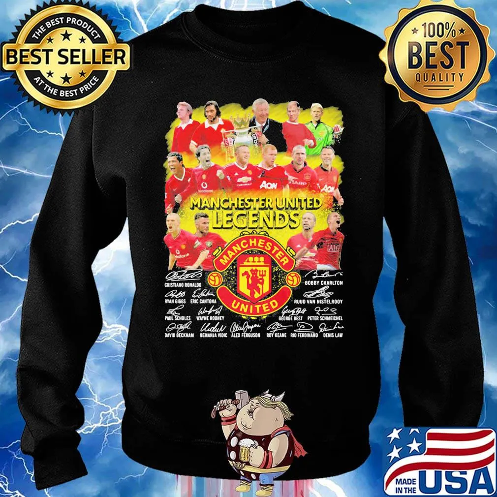 Manchester united legends players signatures s Sweater