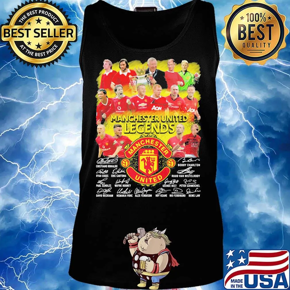 Manchester united legends players signatures s Tank top