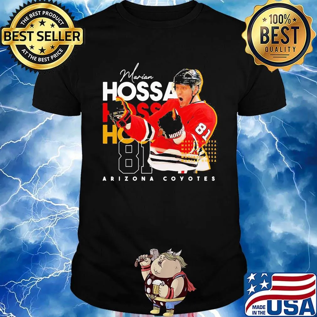 Marian hossa 81 arizona coyotes hockey team shirt
