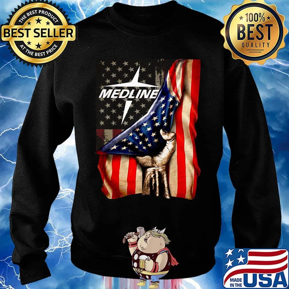 Medline logo american flag independence day s Sweater
