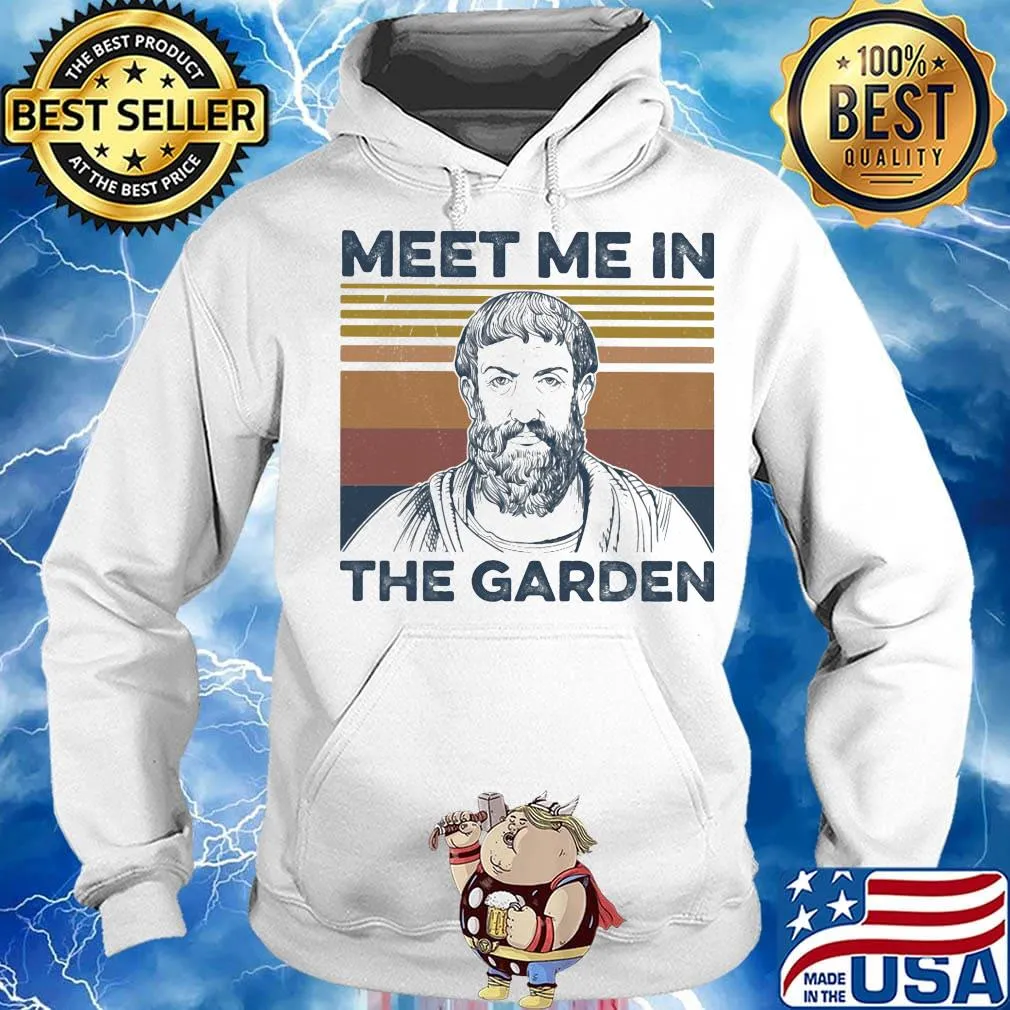 Meet me in the garden vintage retro s Hoodie