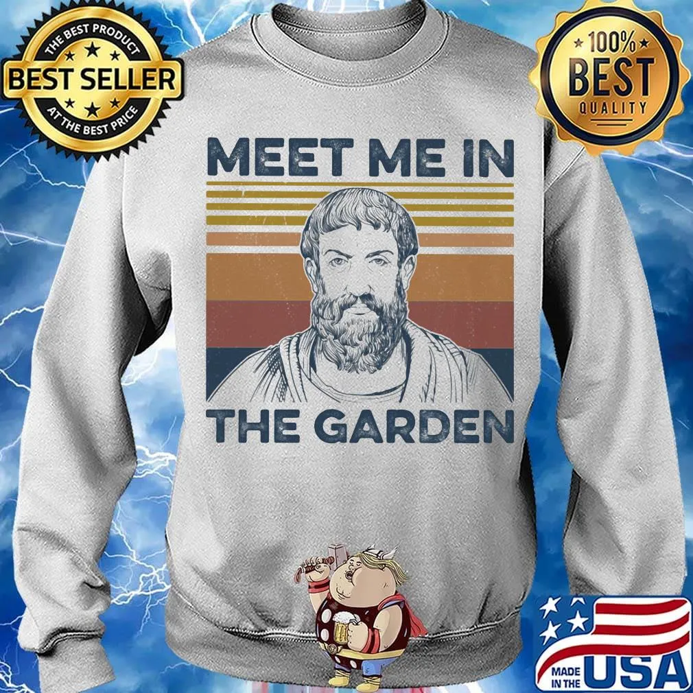 Meet me in the garden vintage retro s Sweater