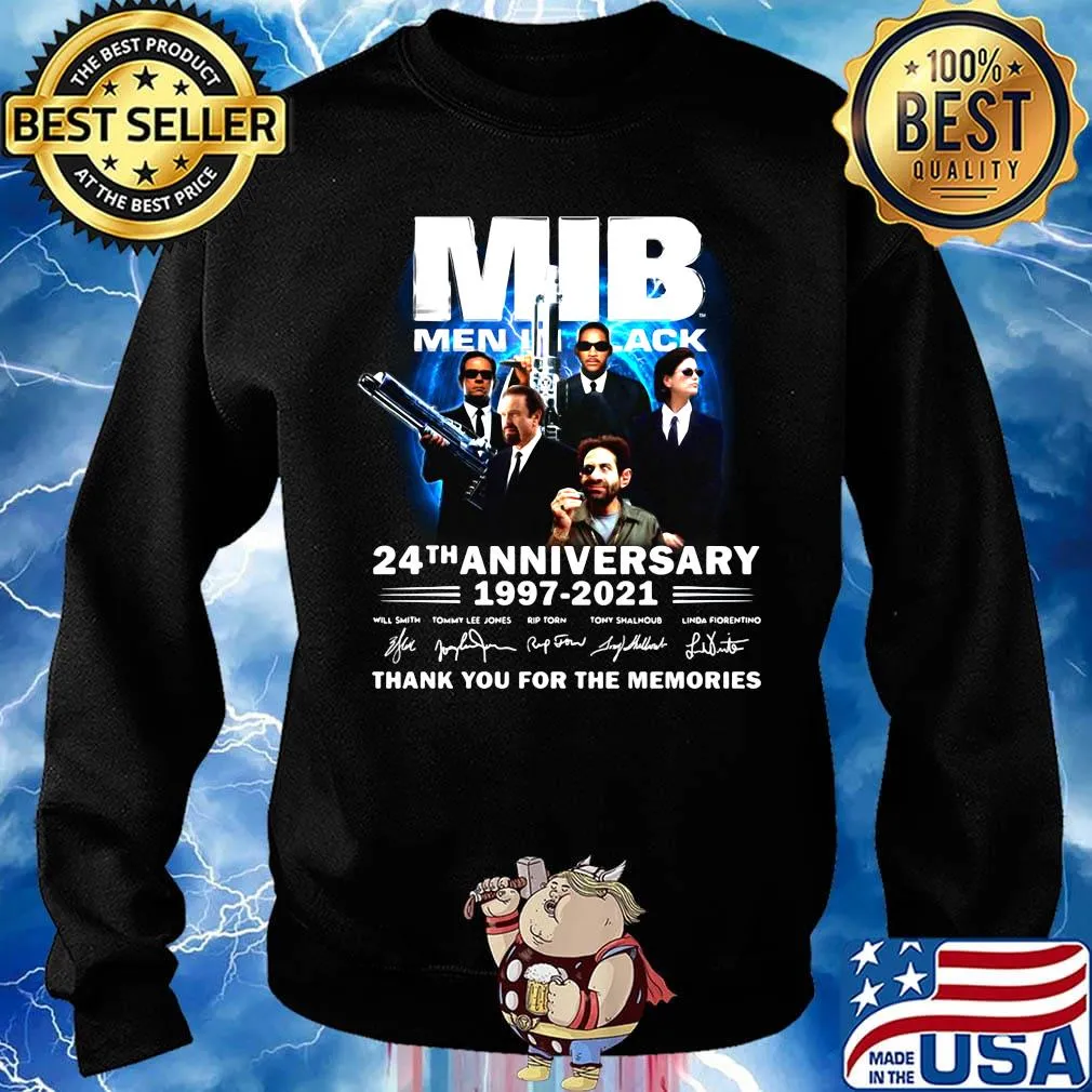 Mib men in black 24th anniversary 1997 2021 thank you for the memories signatures s Sweater