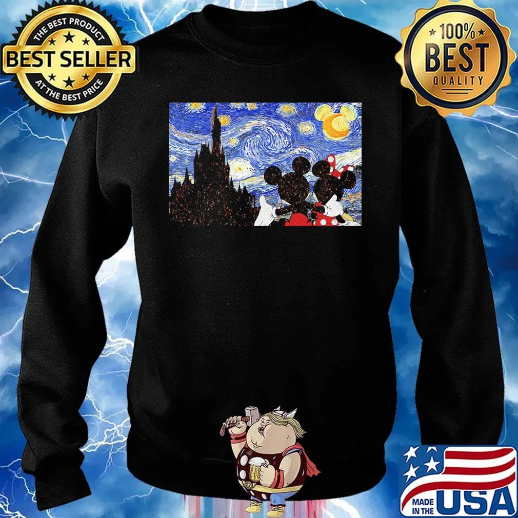 Mickey minnie mouse starry night van gogh s Sweater
