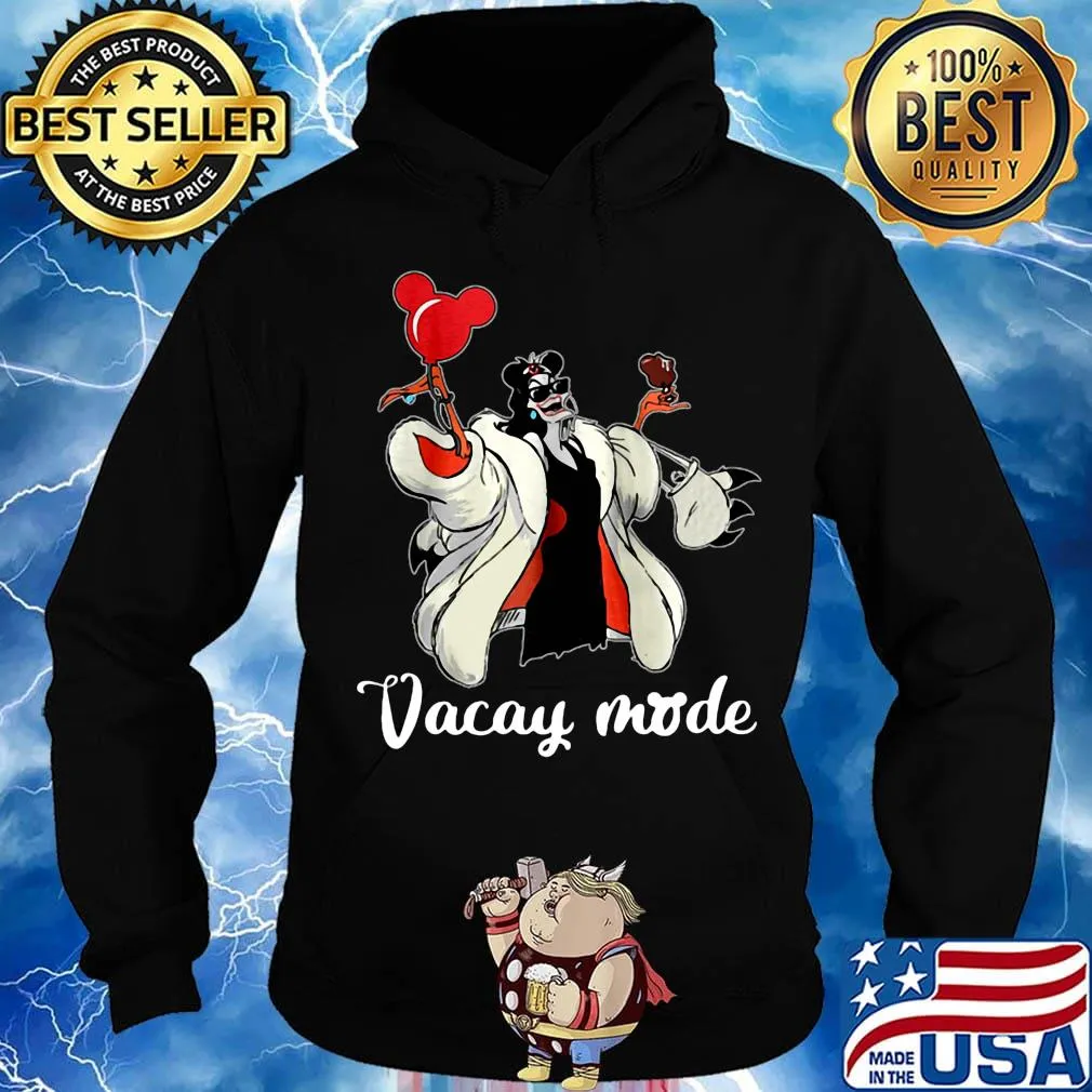 Mickey mouse cruella de vil vacay mode s Hoodie